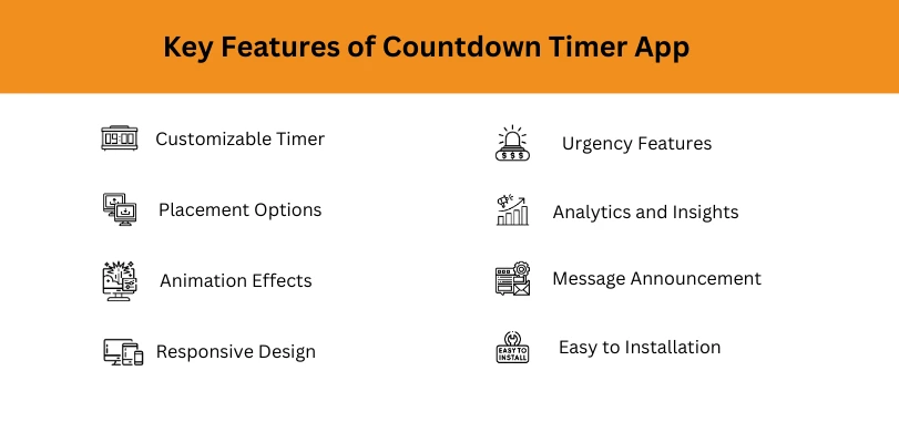 Feature of countdown timer app