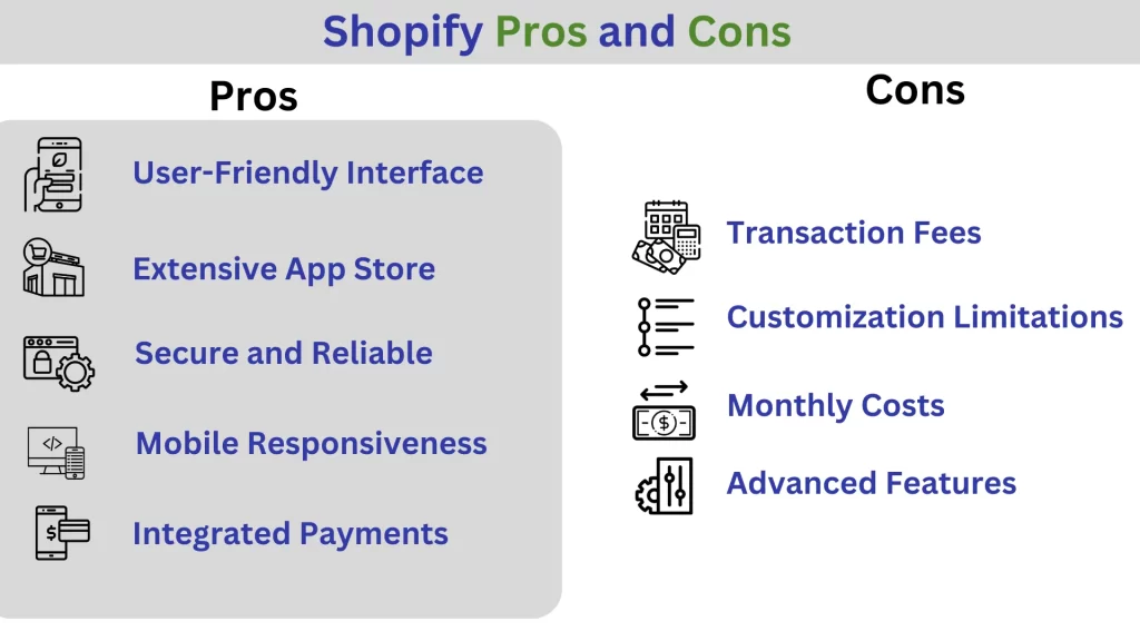 shopify pros and cons
