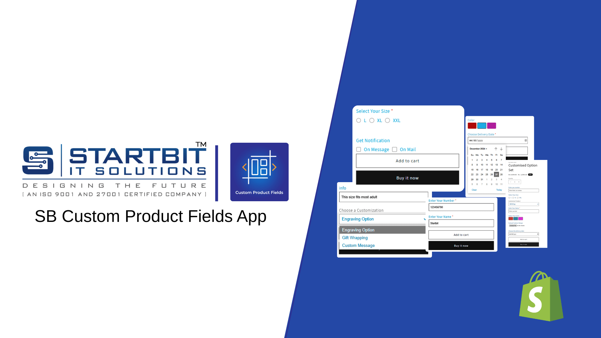 SB Custom Product Fields Shopify App