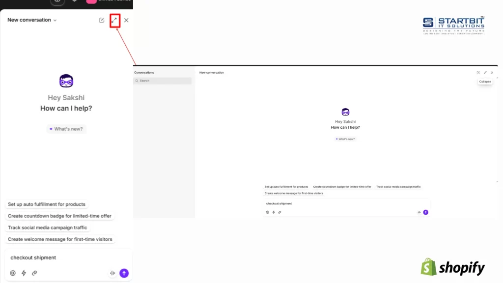 Shopify Sidekick features