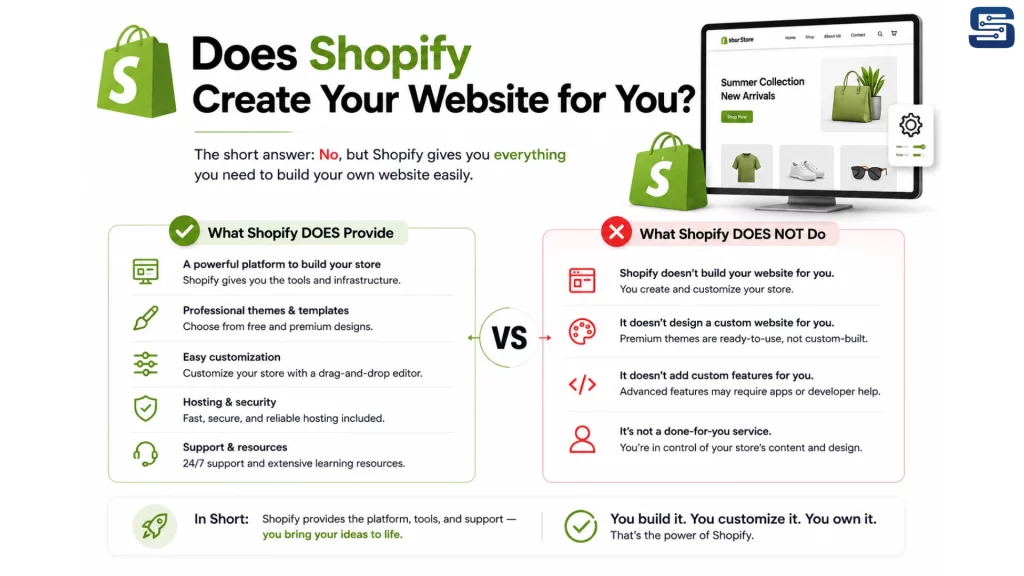 Does Shopify Create Your Website for You