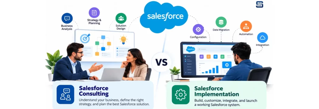 Salesforce Consulting vs. Implementation: What’s the Difference and Which Do You Need?