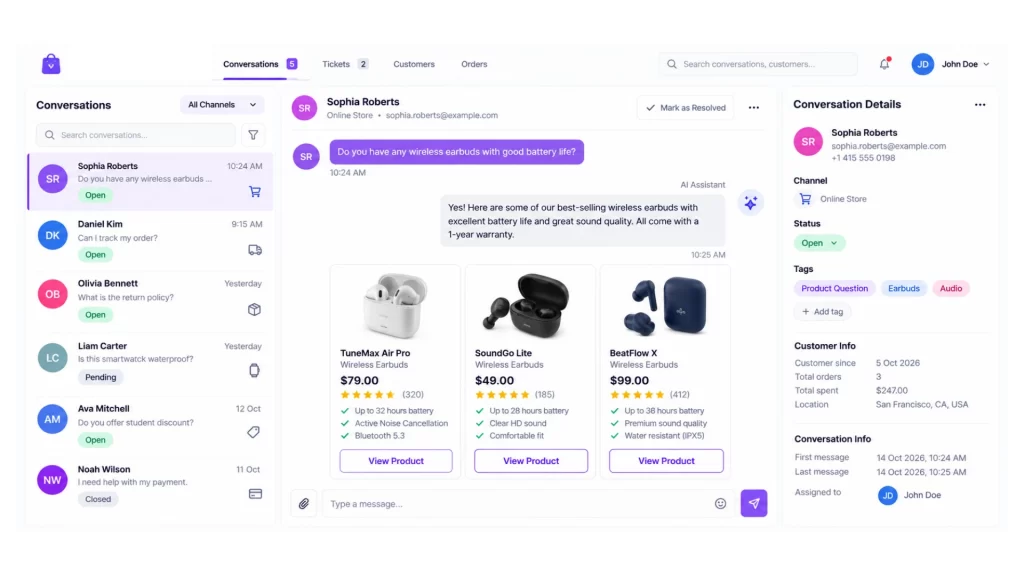 sb ai chatbot shopifyy app